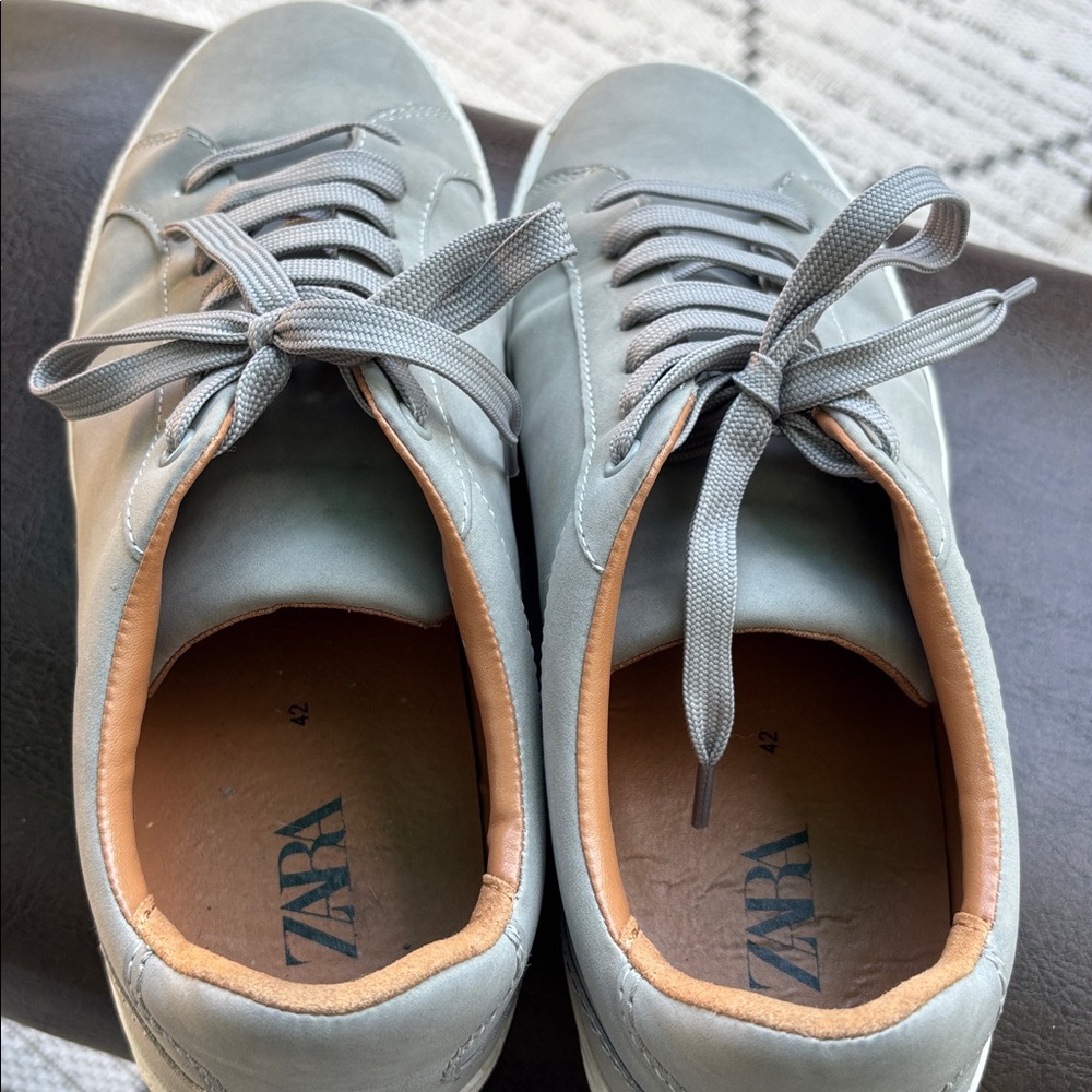 Zara Gray Men's Sneakers size 42/ 9 - Picture 8 of 9